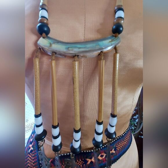 Beautiful Artisan OOAKIND Vintage Statement Necklace Estate Jewelry - Picture 4 of 13